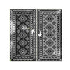 Pema Outdoor Area Rug | Gray & White Patchwork | Giant 9x18 Picnic Rug