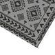 Pema Outdoor Area Rug | Gray & White Patchwork | Giant 9x18 Picnic Rug