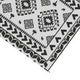 Pema XXL Outdoor Area Rug | Black & White Patchwork | Giant 9x18 Picnic Rug
