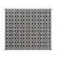 Outdoor Area Rug | Black & White Moroccan Diamond Picnic Motif | Large 8x10