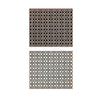 Outdoor Area Rug | Black & White Moroccan Diamond Picnic Motif | Large 8x10