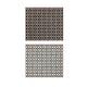 Outdoor Area Rug | Black & White Moroccan Diamond Picnic Motif | Large 8x10