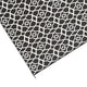 Outdoor Area Rug | Black & White Moroccan Diamond Picnic Motif | Large 8x10