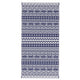 Viva Outdoor Area Rug | White & Blue Geometric Wall | Picnic Giant 9x18