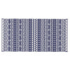 Viva Outdoor Area Rug | White & Blue Geometric Wall | Picnic Giant 9x18