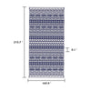 Viva Outdoor Area Rug | White & Blue Geometric Wall | Picnic Giant 9x18
