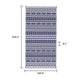 Viva Outdoor Area Rug | White & Blue Geometric Wall | Picnic Giant 9x18