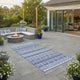 Viva Outdoor Area Rug | White & Blue Geometric Wall | Picnic Giant 9x18