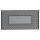 Outdoor Area Rug | Black & Gray Gourd Border | 9x18 Faux Straw Material