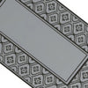 Outdoor Area Rug | Black & Gray Gourd Border | 9x18 Faux Straw Material