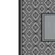 Outdoor Area Rug | Black & Gray Gourd Border | 9x18 Faux Straw Material