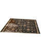 Outdoor Area Rug | Black & Brown Rhombus Design | 9x18 Faux Straw Material
