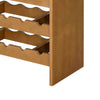 Sana Wine Rack | 7 Tier Design with Built-In 4 Stemware | Oak Brown 49"