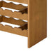Sana Wine Rack | 7 Tier Design with Built-In 4 Stemware | Oak Brown 49"