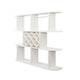 Wall Mounted Bar Wine Rack with Holder & Shelves | 3-Tier | 47" White