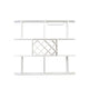 Wall Mounted Bar Wine Rack with Holder & Shelves | 3-Tier | 47" White