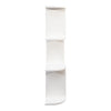 Wall Mounted Bar Wine Rack with Holder & Shelves | 3-Tier | 47" White