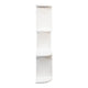 Wall Mounted Bar Wine Rack with Holder & Shelves | 3-Tier | 47" White