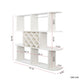 Wall Mounted Bar Wine Rack with Holder & Shelves | 3-Tier | 47" White