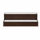 Rahy Bar Display Shelf w LED & Music | 2 Step Design | 20" Walnut Brown