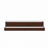 Rahy Bar Display Shelf w LED & Music | 2 Tier Design | 37" Walnut Brown
