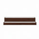 Rahy Bar Display Shelf w LED & Music | 2 Tier Design | 37" Walnut Brown