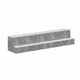 Rahy Bottle Display Shelf with LED & Music | 2 Tiers | 37" Gray Wood