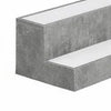 Rahy Bottle Display Shelf with LED & Music | 2 Tiers | 37" Gray Wood