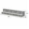 Rahy Bottle Display Shelf with LED & Music | 2 Tiers | 37" Gray Wood