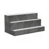Rahy Bottle Display Shelf with LED & Music | 3 Tiers | 24" Gray Wood