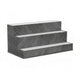 Rahy Bottle Display Shelf with LED & Music | 3 Tiers | 24" Gray Wood