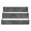 Rahy Bottle Display Shelf with LED & Music | 3 Tiers | 24" Gray Wood