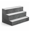 Rahy Bottle Display Shelf with LED & Music | 3 Tiers | 24" Gray Wood