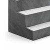 Rahy Bottle Display Shelf with LED & Music | 3 Tiers | 24" Gray Wood