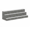 Rahy Bartop Display Shelf with LED & Music | 3 Tiers | 37" Gray Wood