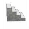 Rahy Bartop Display Shelf with LED & Music | 3 Tiers | 37" Gray Wood
