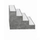 Rahy Bartop Display Shelf with LED & Music | 3 Tiers | 37" Gray Wood
