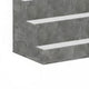 Rahy Bartop Display Shelf with LED & Music | 3 Tiers | 37" Gray Wood