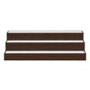 Rahy Bartop Display Shelf with LED & Music | 3 Tiers | 37" Walnut Brown