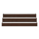 Rahy Bartop Display Shelf with LED & Music | 3 Tiers | 37" Walnut Brown