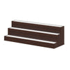 Rahy Bartop Display Shelf with LED & Music | 3 Tiers | 37" Walnut Brown