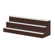 Rahy Bartop Display Shelf with LED & Music | 3 Tiers | 37" Walnut Brown