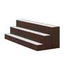 Rahy Bartop Display Shelf with LED & Music | 3 Tiers | 37" Walnut Brown