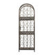 Wine Rack with Cage & Lock | 45 Bottle Holder | Antique Bronze Iron 52"