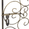 Wine Rack with Cage & Lock | 45 Bottle Holder | Antique Bronze Iron 52"