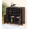 Wine Cabinet with 4 Shelves | Removable Rack | Red Cocoa Brown Wood 33"