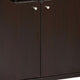 Wine Cabinet with 4 Shelves | Removable Rack | Red Cocoa Brown Wood 33"