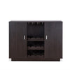 Dina Wine Cabinet Bar w 2 Doors | Stemware Rack | Espresso Brown 47"