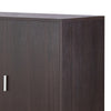Dina Wine Cabinet Bar w 2 Doors | Stemware Rack | Espresso Brown 47"