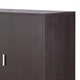Dina Wine Cabinet Bar w 2 Doors | Stemware Rack | Espresso Brown 47"